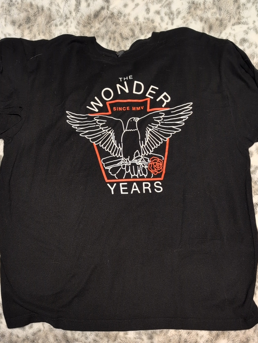 Black 'The Wonder Years' Band Tee